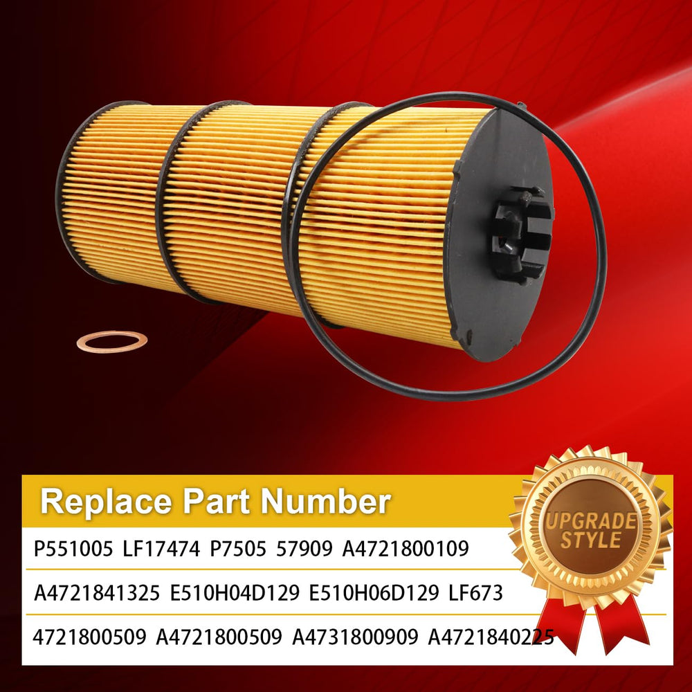 GXFCY LF17511 reference label image highlights compatibility with multiple Detroit Diesel parts.