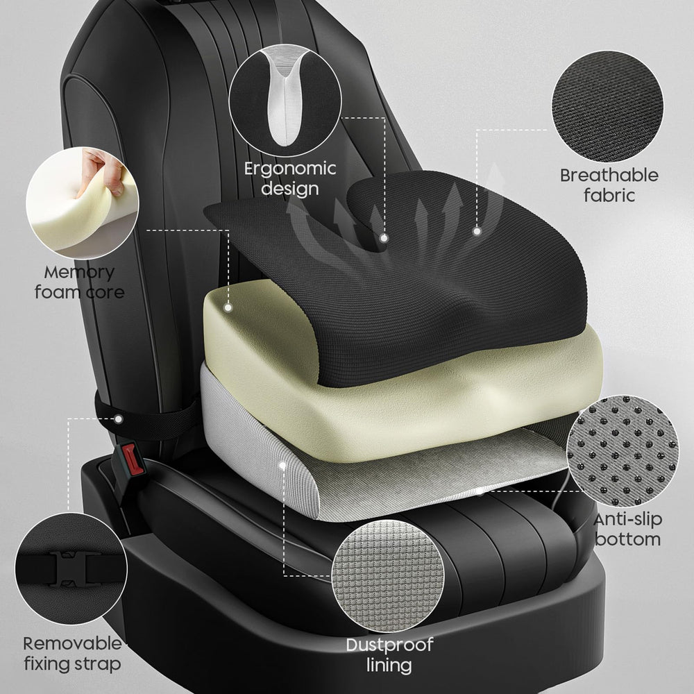 GXHYSW anti-slip grip design keeps cushion secure while driving