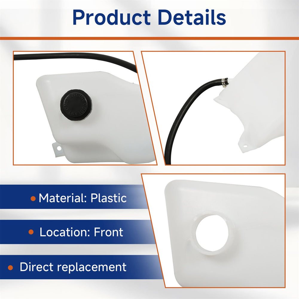 Close-up of cap on GXYWADY HD81-87 coolant overflow tank
