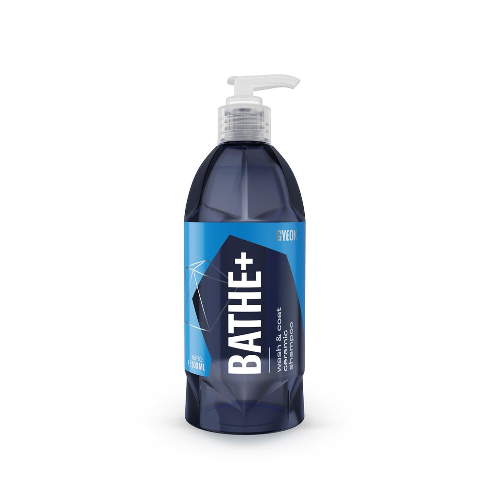 Gyeon Bathe+ bottle releasing rich foam for safe, effective cleaning