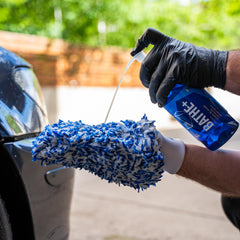 Gyeon Bathe+ foam suds demonstrate rich lather for thorough cleaning.
