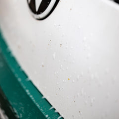 Gyeon leaves a clean, glossy finish on coated and uncoated surfaces.