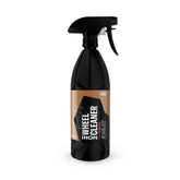 Gyeon Iron Wheel Cleaner gel shows purple reaction while removing iron on wheels