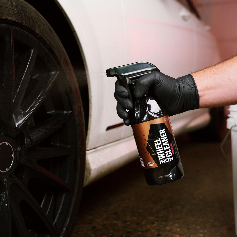 Gyeon Iron Wheel Cleaner helps maintain all-wheel finishes with reliable iron removal