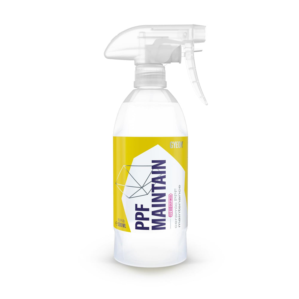 GYEON PPF Maintain bottle pour shows easy spray-on application for lasting protection