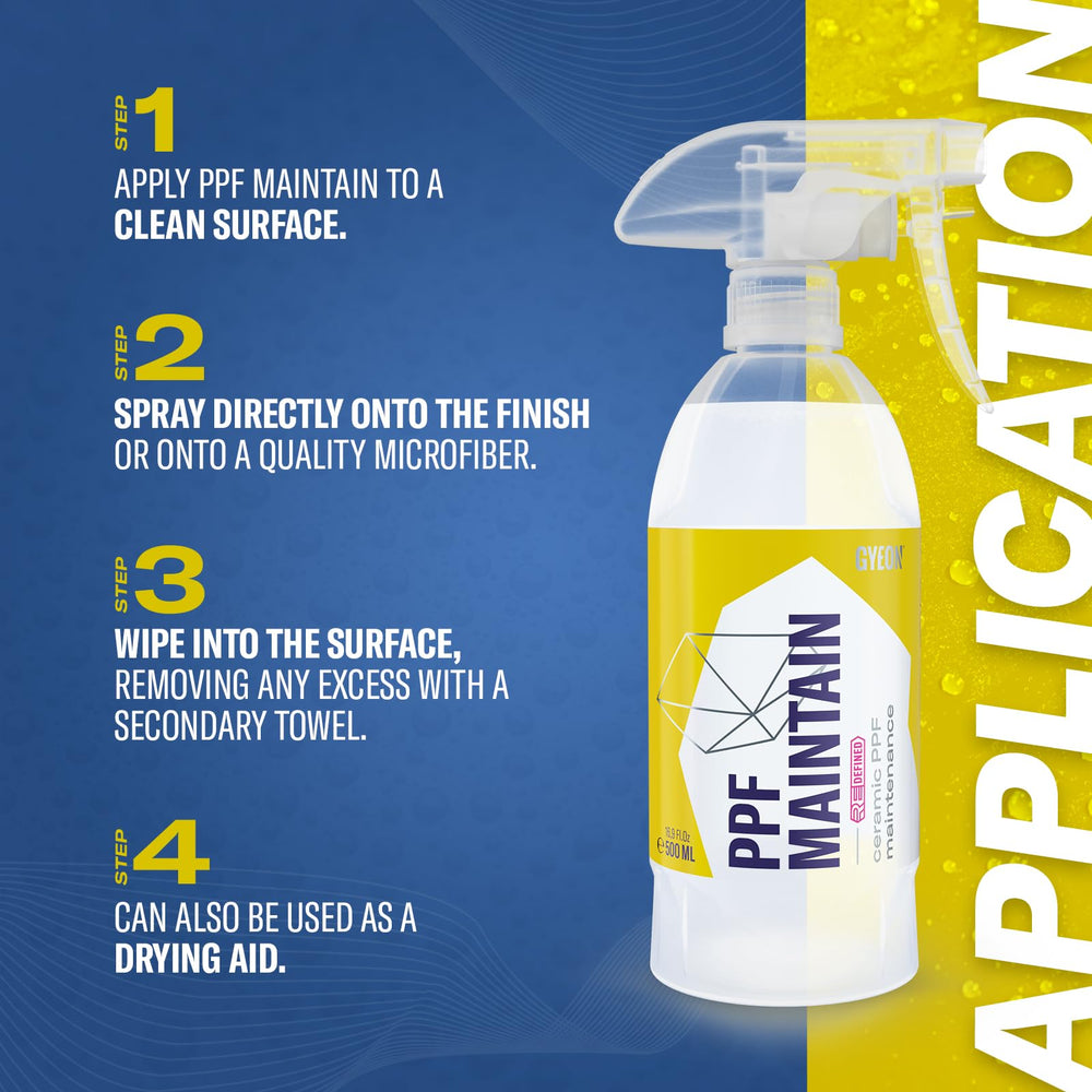GYEON PPF Maintain cap closeup highlights portable, cost-efficient care