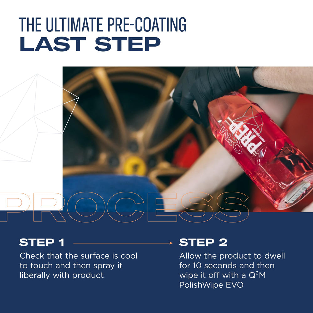 GYEON Prep Redefined label close-up—universal compatibility on multiple surfaces.