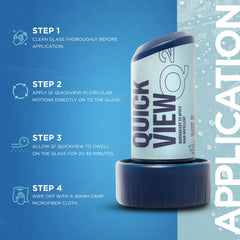 Gyeon Quartz QuickView rain-shedding layer boosts visibility in wet weather.