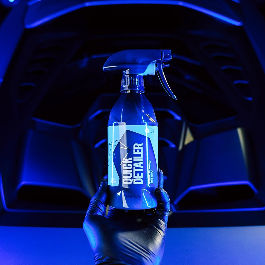 Gyeon Quick Detailer on wheels adds shine and protective beading between washes.