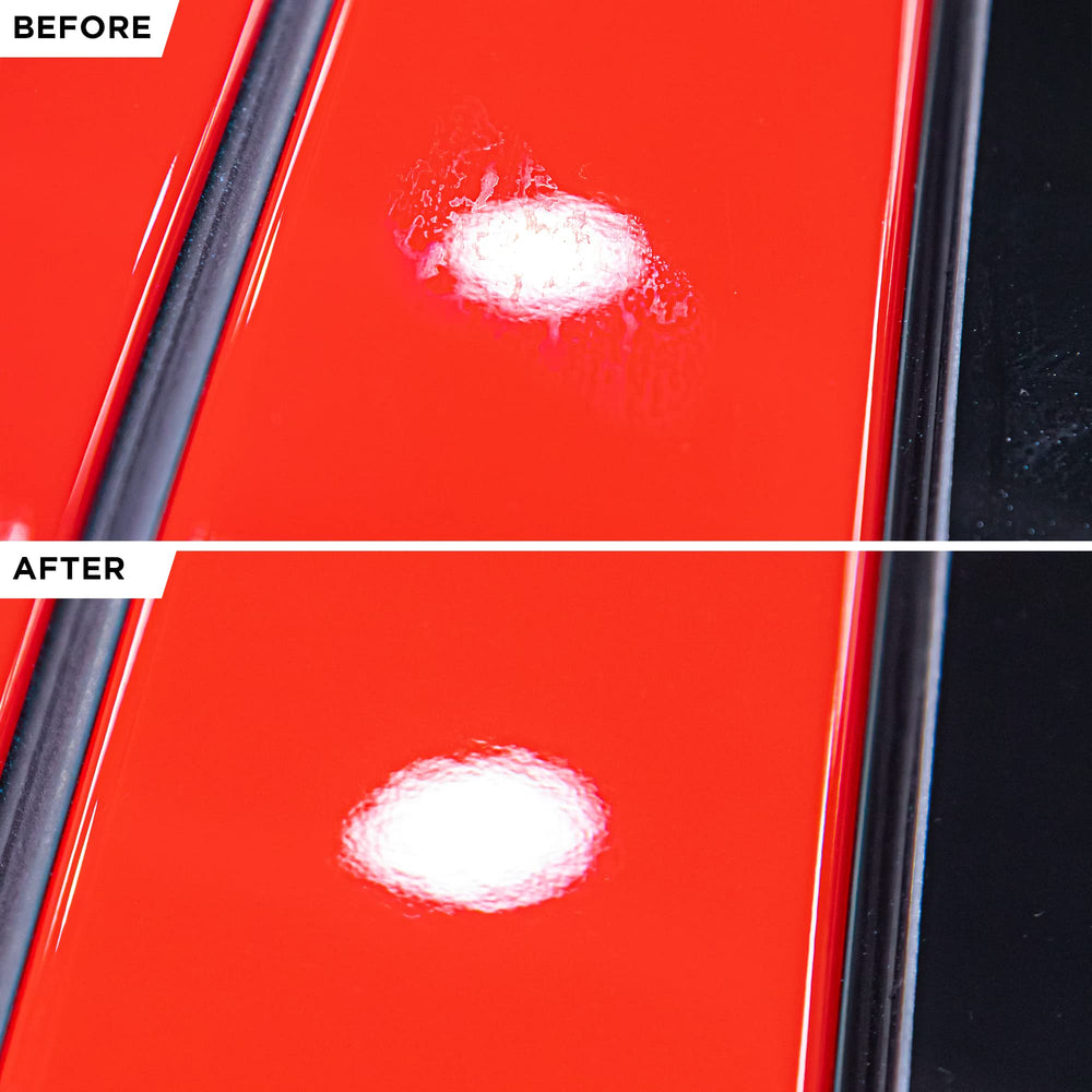 Gyeon Water Spot Remover gloss-restoration helps reveal clearer coated or uncoated finishes.