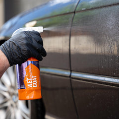 GYEON Wet Coat exterior plastics and glass gain a hydrophobic layer.