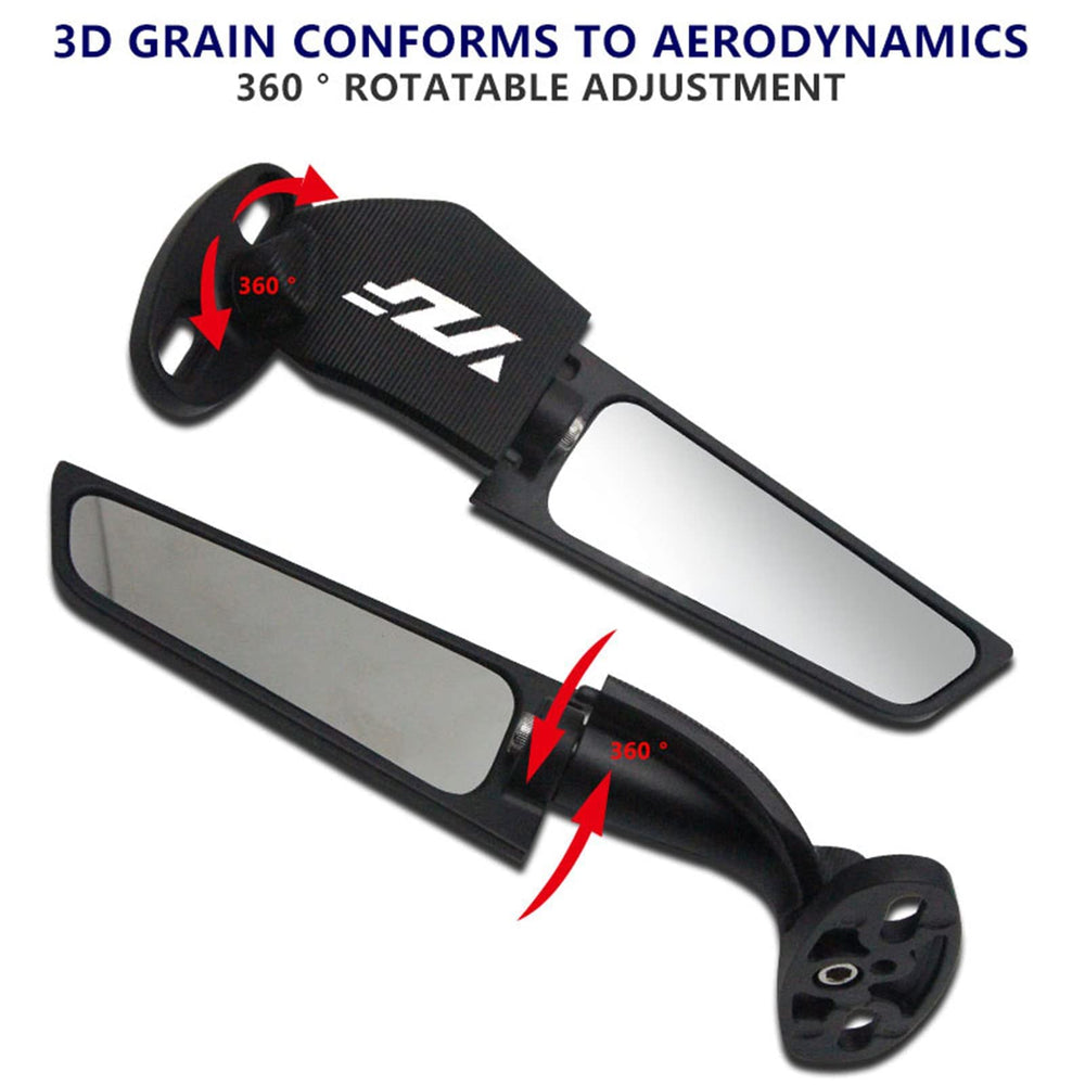 GYMARK aero-wing in closed position reduces wind drag during fast riding.