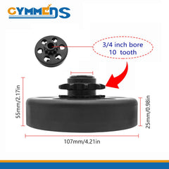 GYMMEDS clutch bolt and washer kit for secure installation