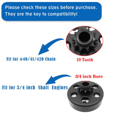 GYMMEDS Go Kart Clutch steel construction for durability and wear resistance