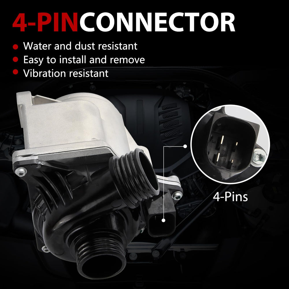 GZGN water pump aluminum housing close-up, corrosion-resistant design for longevity.