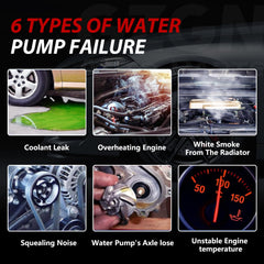 GZGN water pump label on box, confirms authenticity and specs.