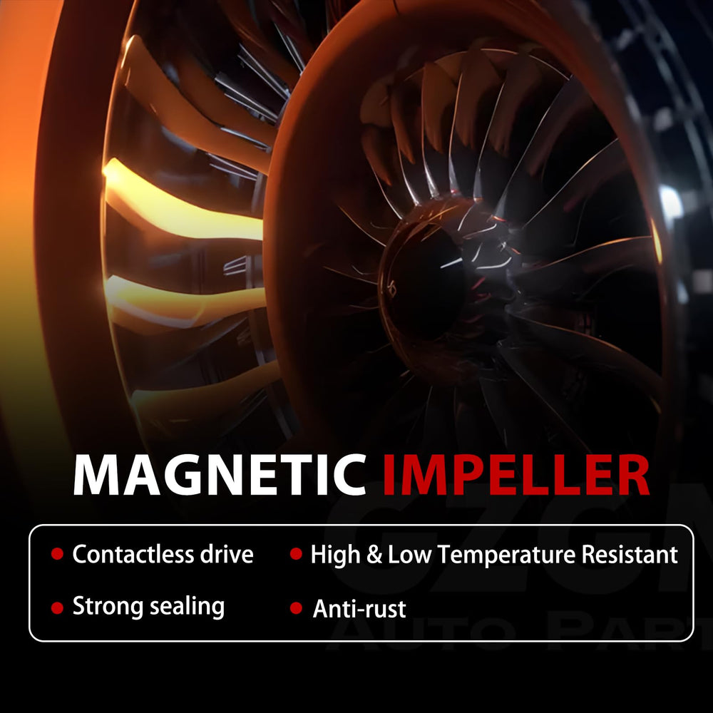 GZGN water pump impeller close-up, engineered for efficient coolant flow.