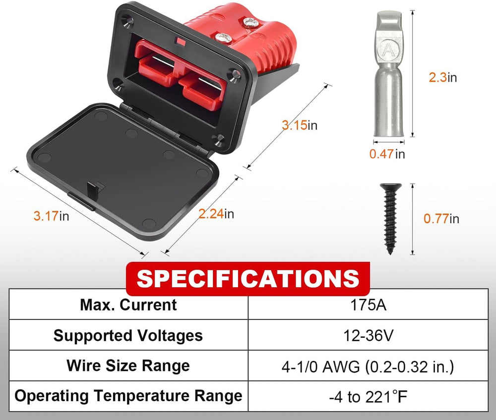 GZSH Anderson dust covers protect connectors from dust and moisture during outdoor use.
