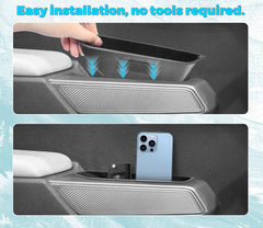 GZSH Bronco storage box close-up reveals durable ABS material and sleek finish.