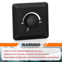 GZV dimmer panel-mount in-dash view for flush interior installation