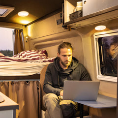 GZV RV interior light provides glare-free illumination on the road.