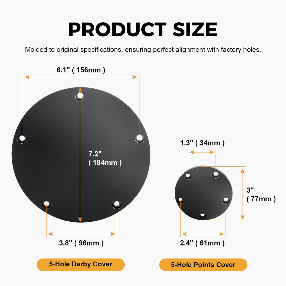 GZYF black engine cap highlights bike silhouette and protection