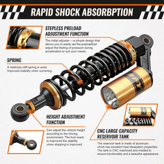 GZYF nitrogen-charged shock improves stability on rough terrain
