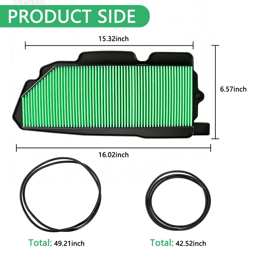 GZZTORES 17215-HL4-A02 air filter top view showing multi-layer media