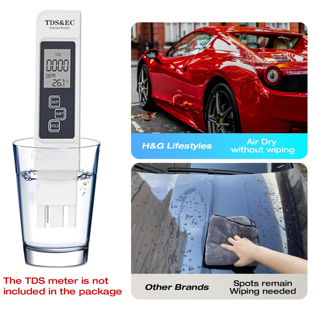 H&G lifestyles spotless water system suitable for boats and motorcycles and solar washing.