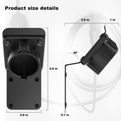 H3JANG EV Charger Holder compact design fits tight spaces.
