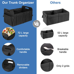 Habopet organizer with adjustable divider to keep items upright