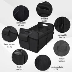 Habopet trunk organizer fits in car trunk for SUVs and sedans