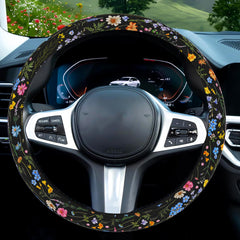 HABZTOUYI sea wave pattern adds luxury and style to your steering wheel.