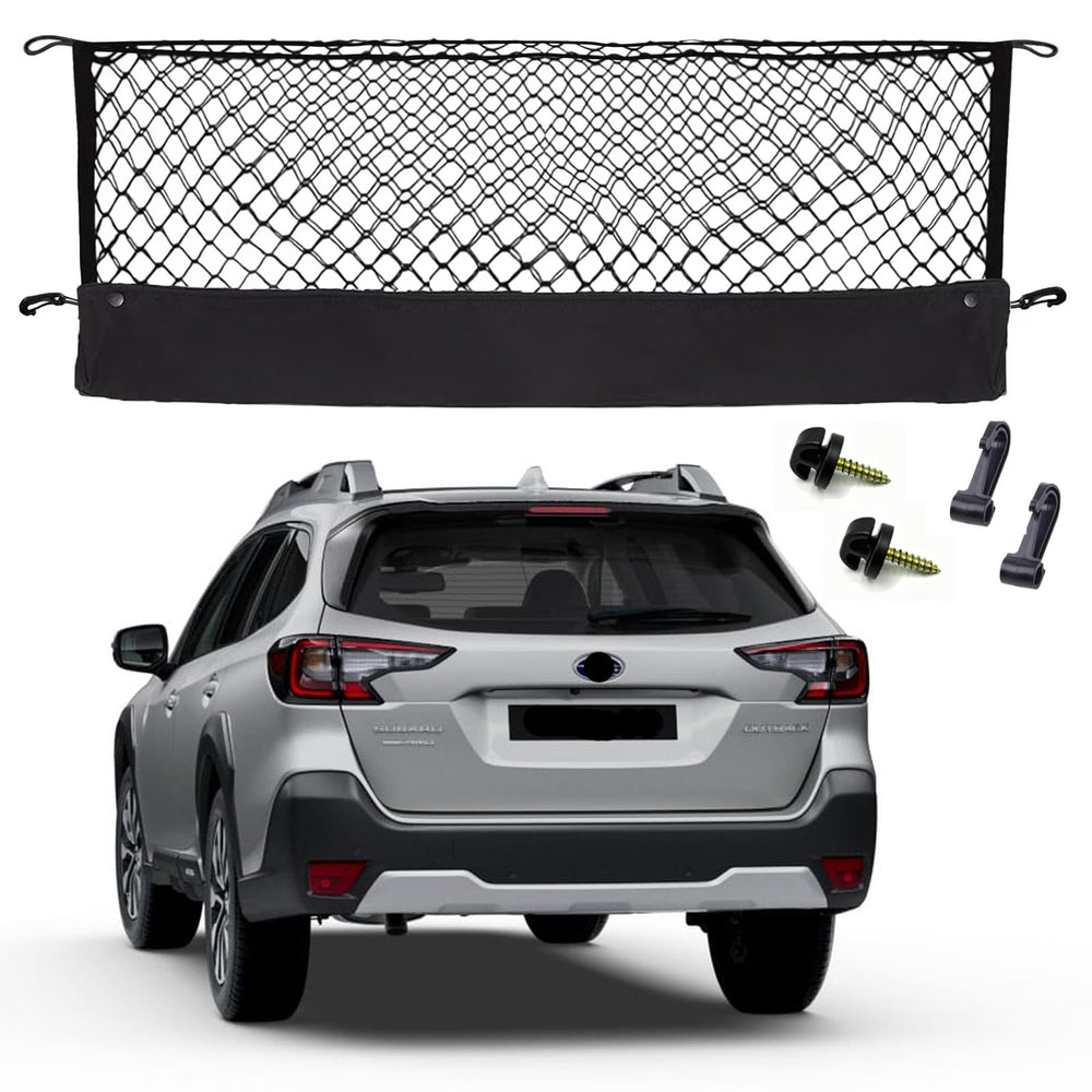Hacyikee envelope style cargo net for Subaru Outback keeps trunk items secure