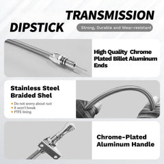 HAHAHA transmission dipstick simplifies installation with universal fit