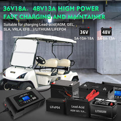 Haisito smart charger auto trickle mode maintains battery health
