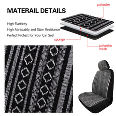 HAIYAOTIMES Airbag-compatible front seat cover maintains safety features.