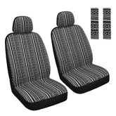 HAIYAOTIMES Baja Saddle Blanket front seat cover set protects seats while elevating interior style.