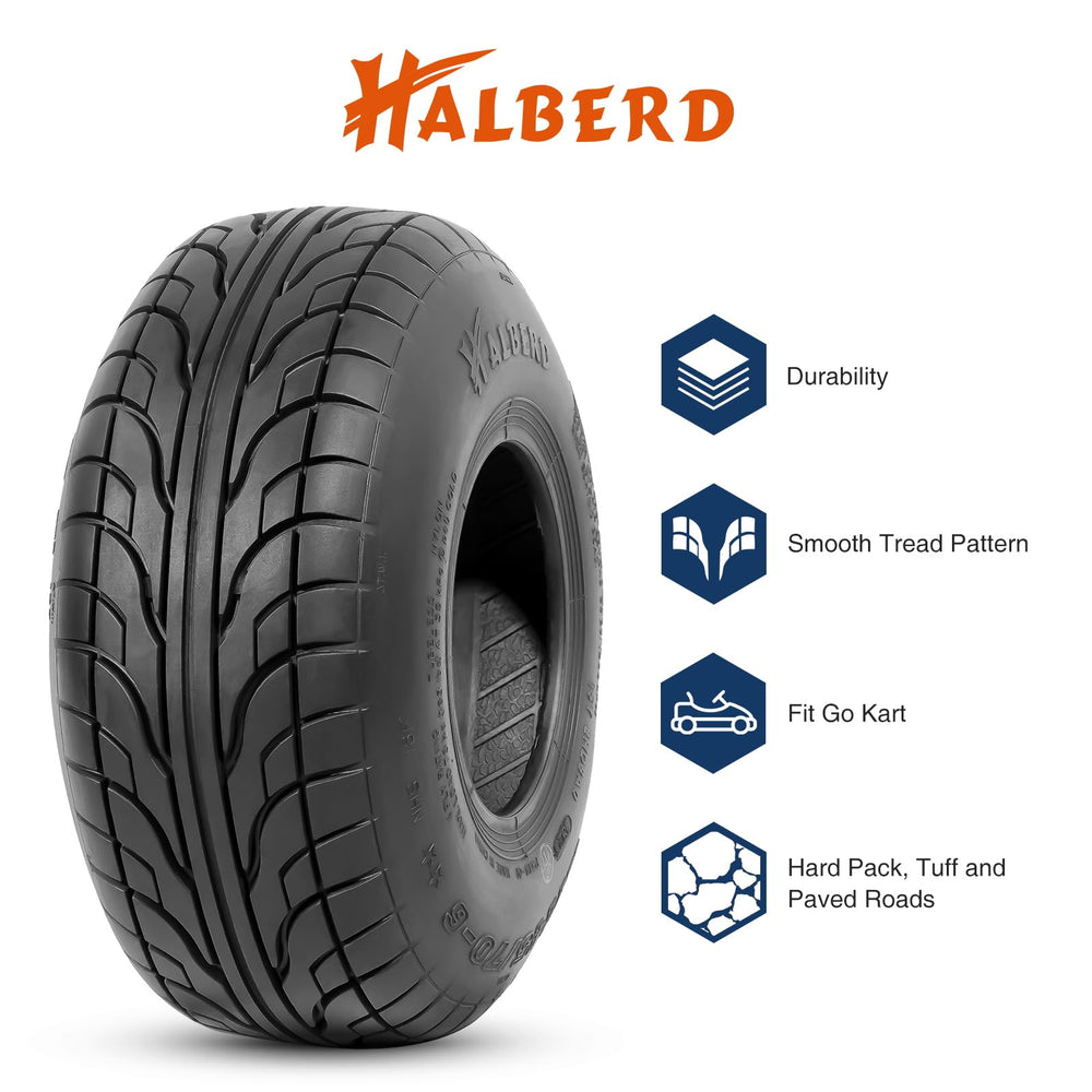 HALBERD tubeless-design image shows easy maintenance and puncture resistance.