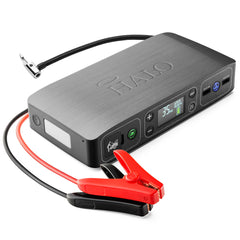 HALO Bolt Air jump starter demonstrates portable car boost for on-the-go emergencies.