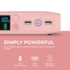 HALO Bolt Air+ LCD display showing battery life and tire pressure