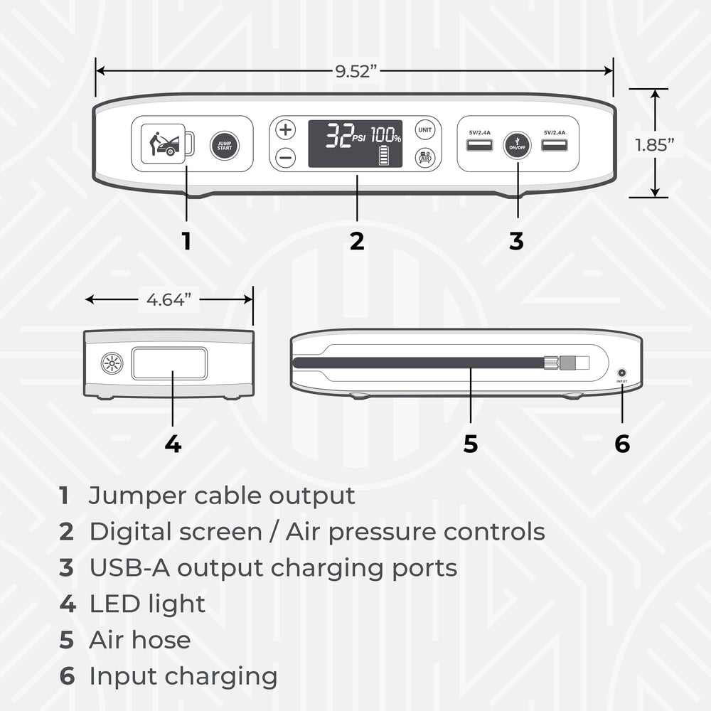 HALO Bolt Air USB power bank charges devices on the go