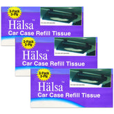 Halsa tissue refill 24 tissues per pack for Tempo Visor Holder, ready for on-the-go cleanups.