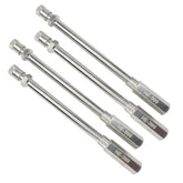 Haltec 4.25-inch valve stem extender provides extended reach for hard-to-access tires.