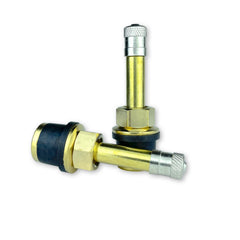 Haltec QS-500 push-through brass valve stem ideal for heavy equipment tires.
