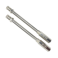 Haltec universal Schrader valve extension fits dual wheels and trailers.