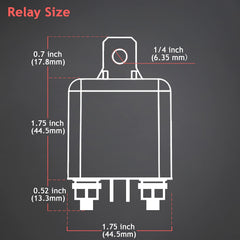 Hamolar relay installed in a truck dashboard for heavy-duty power control.