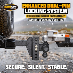Handnam dual anti-theft pins locks deter theft during stops.