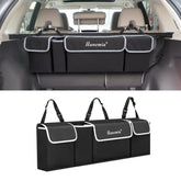 Hanemia trunk organizer foldable in car keeps essentials neatly stored.