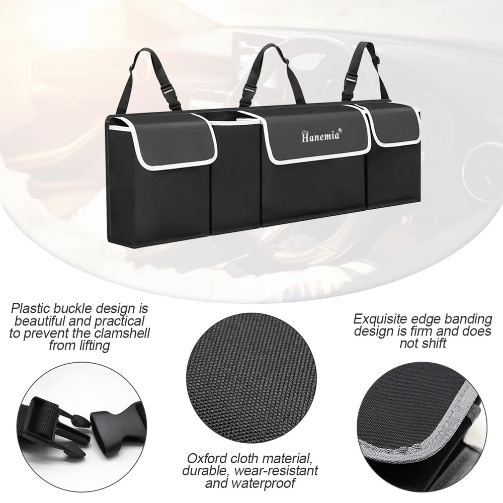 Hanemia trunk bag waterproof material protects items from spills.